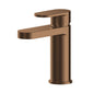 Nuie Binsey Mono Basin Mixer with Push Button Waste - Brushed Bronze