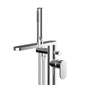 Nuie Binsey Freestanding Bath Shower Mixer with Kit - Chrome