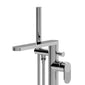 Nuie Binsey Cyprus Freestanding Bath Shower Mixer with Kit - Chrome