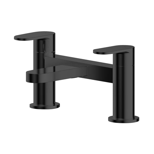  Nuie Binsey Deck Mounted Bath Filler - Matt Black