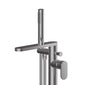 Nuie Binsey Freestanding Bath Shower Mixer with Kit - Brushed Pewter