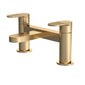 Nuie Binsey Cyprus Deck Mounted Bath Filler - Brushed Brass