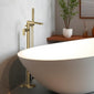 Nuie Binsey Freestanding Bath Shower Mixer with Kit - Brushed Brass