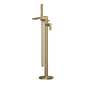 Nuie Binsey Freestanding Bath Shower Mixer with Kit - Brushed Brass