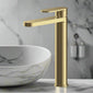 Nuie Binsey High Rise Mono Basin Mixer (No Waste) - Brushed Brass