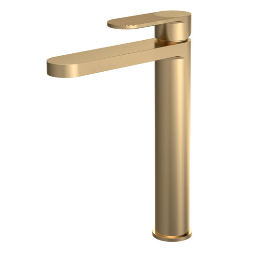  Nuie Binsey High Rise Mono Basin Mixer (No Waste) - Brushed Brass