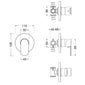 Nuie Binsey  Manual Shower Valve - Chrome