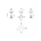 Nuie Binsey  Concealed Stop Tap - Chrome