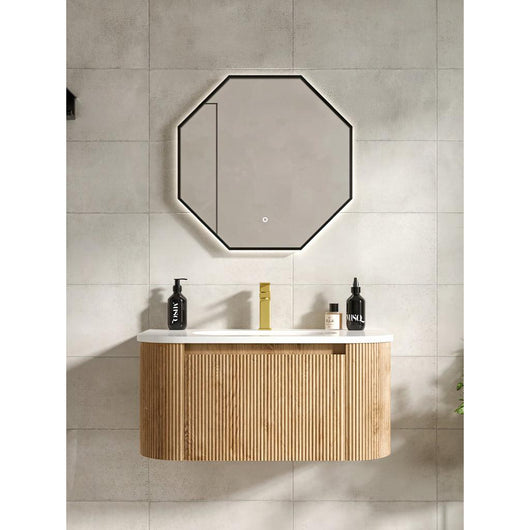  Como Mirror Steam Free Colour Changing Black - 600mm - welovecouk