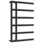 Reina Matera Designer Heated Towel Rail - 722 x 500mm - Black - welovecouk