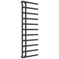 Reina Matera Designer Heated Towel Rail - 1412 x 500mm - Black - welovecouk