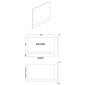 Nuie Waterproof Bath End Panel - Matt Grey 900mm - welovecouk