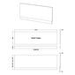 Nuie Waterproof Bath Front Panel - Matt Grey 1600mm - welovecouk