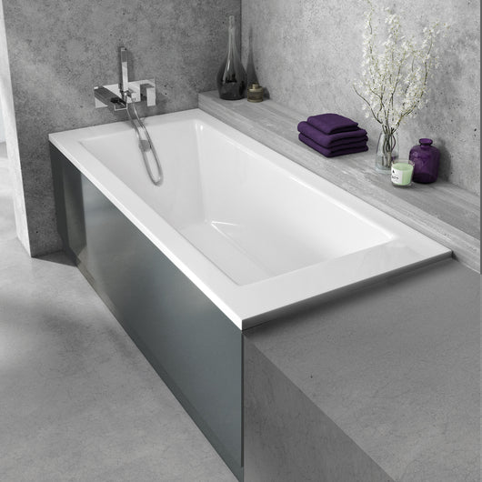  Nuie Waterproof Bath Front Panel - Matt Grey 1700mm - welovecouk