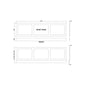 Shaker Waterproof Front & End Straight Bath Panel 1800 x 800 - White - welovecouk