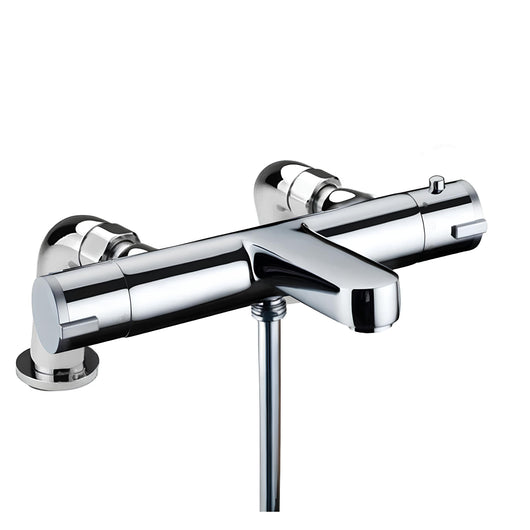  Aquadart Deck Mounted Thermostatic Bath Shower Mixer - Chrome - welovecouk