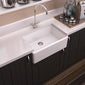 Nuie Fireclay Butler Sink with Central Waste 595x450x220 - White