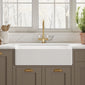 Nuie Fireclay Butler Sink 795 x 500 - White