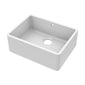 Nuie Fireclay Butler Sink with Overflow 595 x 450 - White