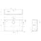 Nuie Fireclay Butler Sink with Overflow 795 x 500 - White