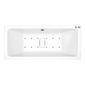 Carpi II Superdeep Double Ended Hydrotherapy Air SPA Bath - 1900 x 900mm
