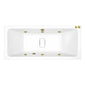 Carpi II Superdeep Double Ended Whirlpool Bath - 1800 x 800mm