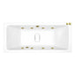 Carpi II Superdeep Double Ended Whirlpool Bath - 1800 x 800mm