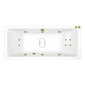 Carpi II Superdeep Double Ended Whirlpool Bath - 1800 x 800mm