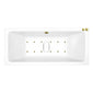 Carpi II Superdeep Double Ended Hydrotherapy Air SPA Bath - 1900 x 900mm