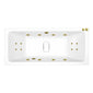 Carpi II Superdeep Double Ended Whirlpool Bath - 1800 x 800mm