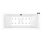 Carpi II Superdeep Double Ended Hydrotherapy Air SPA Bath - 1900 x 900mm