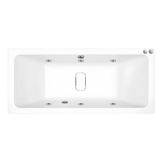  Carpi II Superdeep Double Ended Whirlpool Bath - 1800 x 800mm