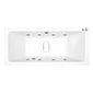 Carpi II Superdeep Double Ended Whirlpool Bath - 1800 x 800mm