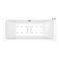 Carpi II Superdeep Double Ended Hydrotherapy Air SPA Bath - 1900 x 900mm