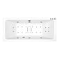 Carpi II Superdeep Double Ended Whirlpool Bath - 1800 x 800mm