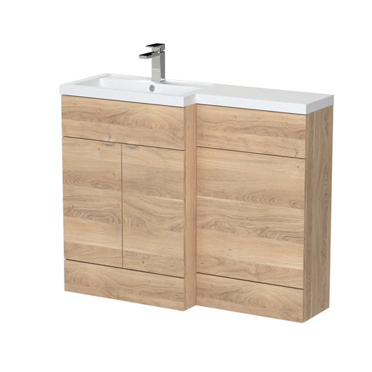  Hudson Reed 1100mm Left Hand Combination - Bleached Oak