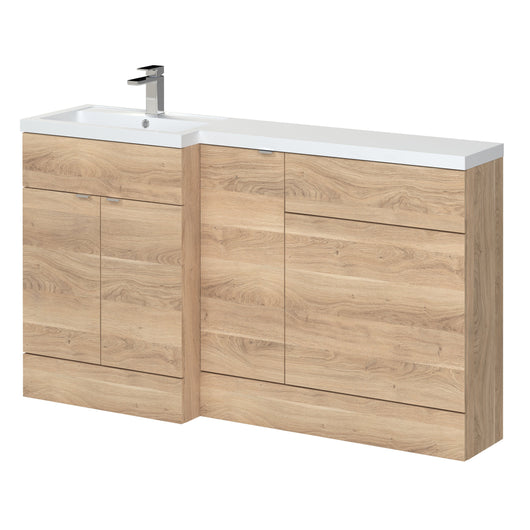  Hudson Reed 1500mm Left Hand Combination - Bleached Oak
