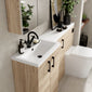 Hudson Reed 1500mm Left Hand Combination - Bleached Oak