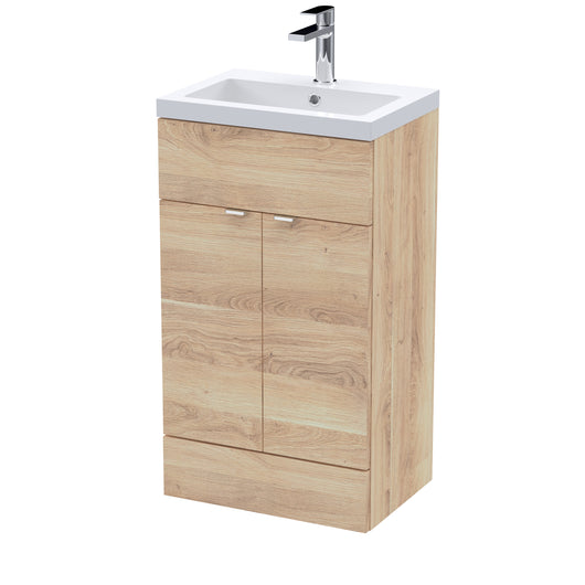  Hudson Reed 500mm Vanity Unit & Basin - Bleached Oak