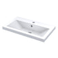 Hudson Reed Fusion 600mm Wall Hung 2 Door Vanity Unit & Ceramic Basin - Grey Avola