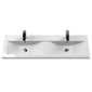 Ryker 1200mm Wall Hung 2 Drawer Vanity & Double Basin - Satin Grey