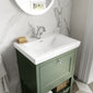 Bexley 500mm Floor Standing Vanity & Basin 1TH - Fern Green