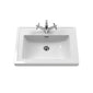 Bexley 600 Floor Standing 2-Door Vanity Unit & Classic Basin 1 Tap Hole - Matt Green