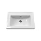 Classique 800mm Wall Hung 1 Drawer Unit & Basin 0TH - Satin Green