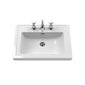 Old London 600mm 2-Door Vanity & Classic Basin 3TH - Hunter Green