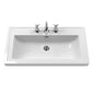 Old London 800mm 2-Door Vanity & Classic Basin 3TH - Twilight Blue