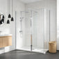 Aquadart Wetroom 8 Glass Panel 800mm Clear With Chrome Profile Pack