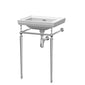 Nuie Carlton 500mm 0TH Basin With Traditional Stand - White - welovecouk