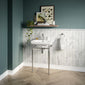 Nuie Carlton 500mm 3TH Basin With Traditional Stand - White - welovecouk