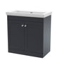 Classique 800mm Floor Standing 2 Door Unit & Basin 0TH - Satin Anthracite